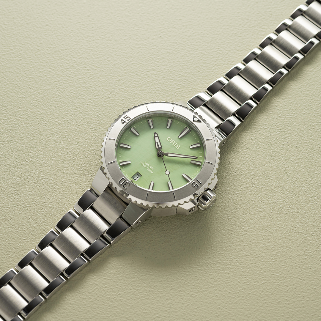 ORIS  Женские швейцарские часы, автоматический механизм, сталь, 36,5 мм